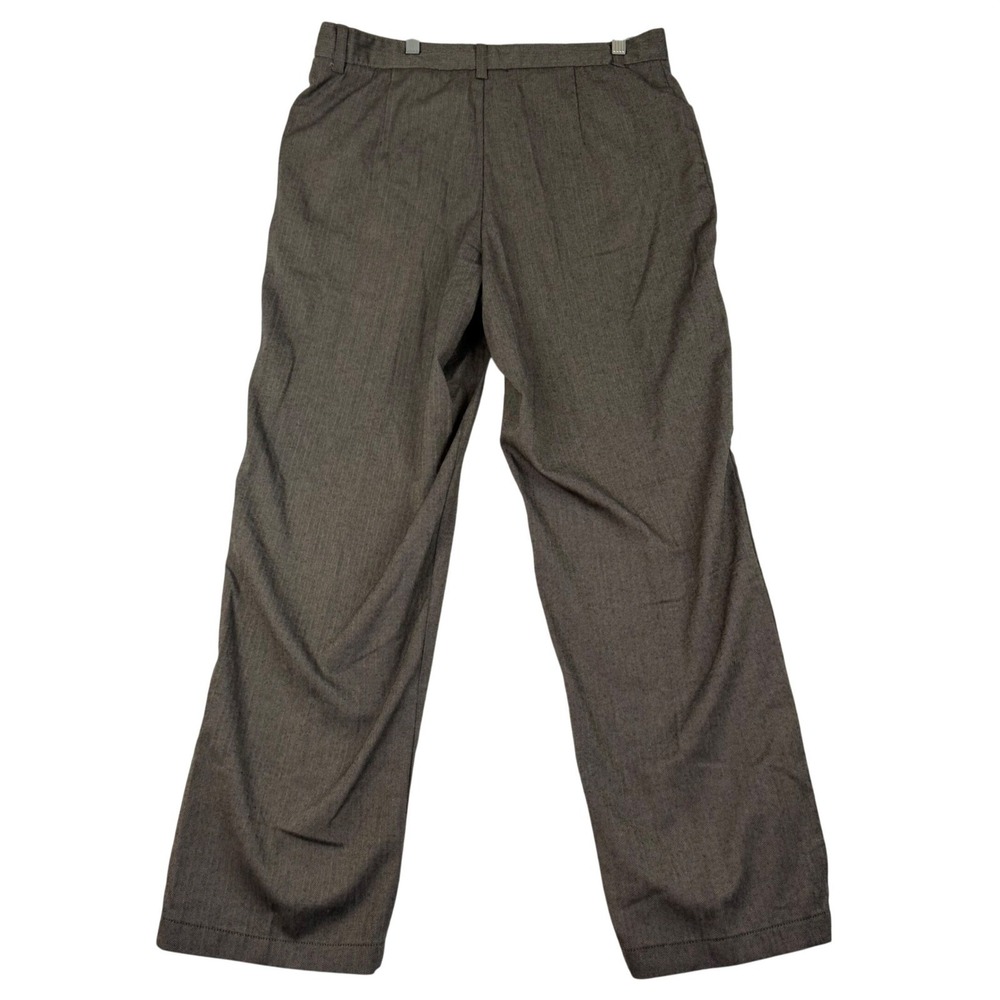 Riders by Lee Womens Eased Fit Herringbone Stretch Pants Gray 16M W36-4514‎